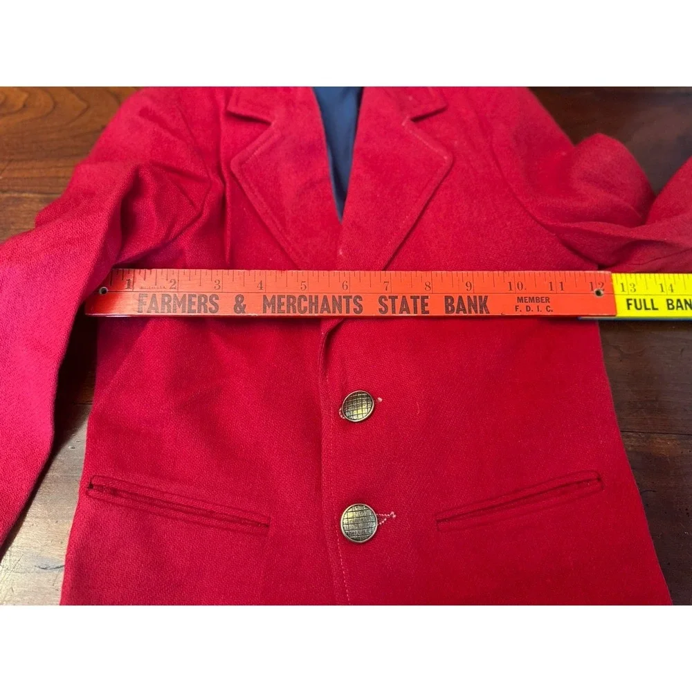 Imp Originals Boys‎ Size 6 Red Wool Blazer